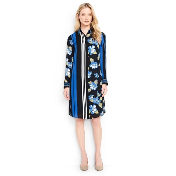 Lands' End Dresses & Skirts - Lands End Engineered Stripe Dress